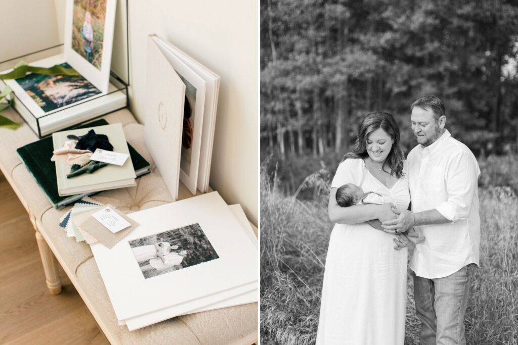 first time parents for a newborn session in coeur d'alene 